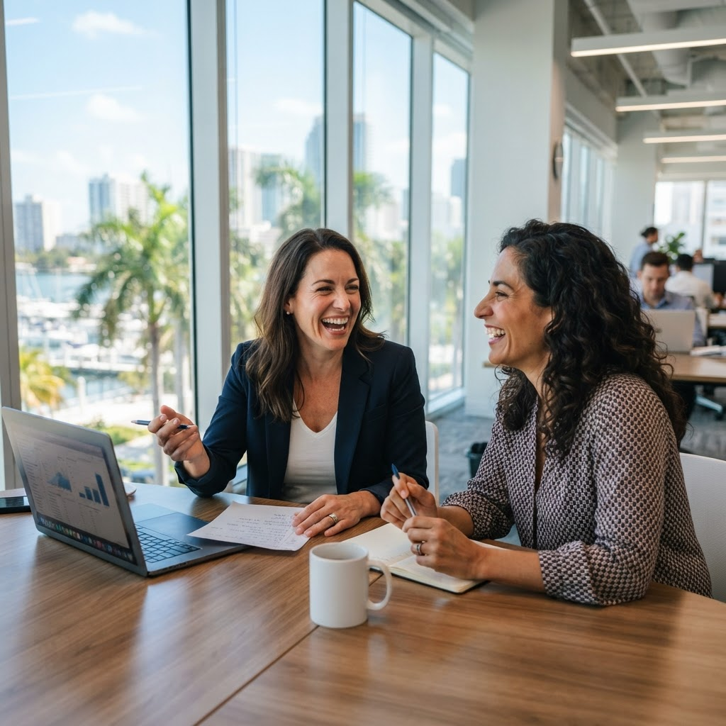 A local strategy conversation with a South Florida business owner