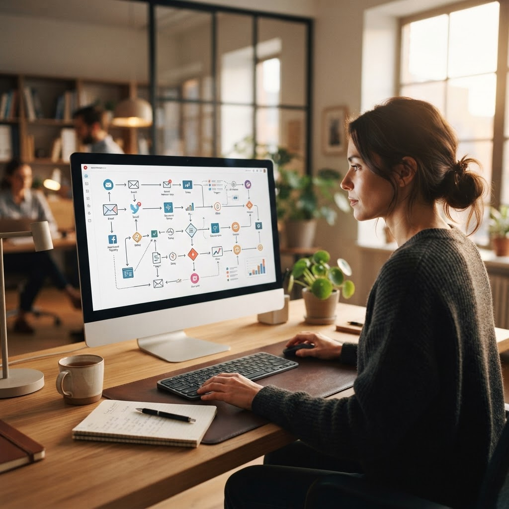 An automated marketing workflow